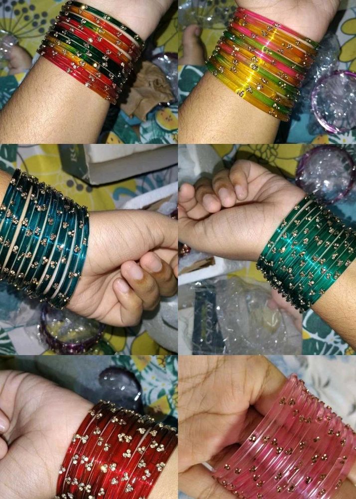 Set of 6 kashmiri Colourful Bangles