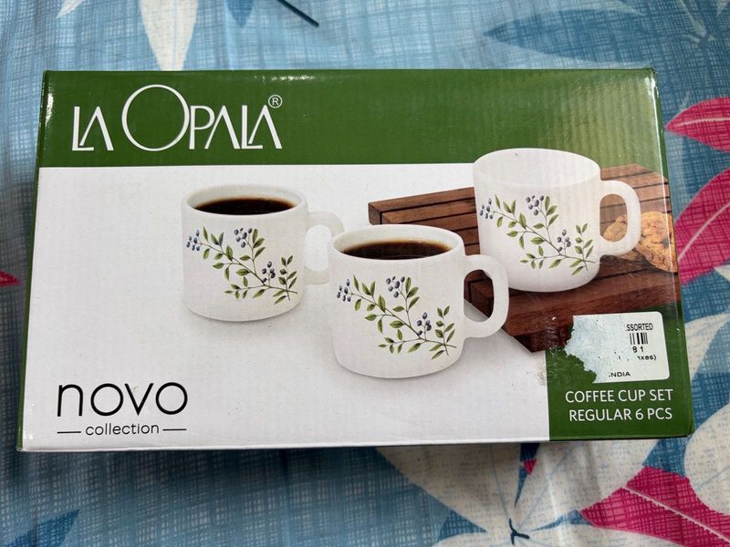 La Opala Novo Collection Coffee Cups (6 Pcs)