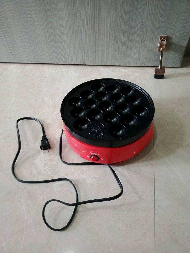 Electric Takoyaki Maker - Red