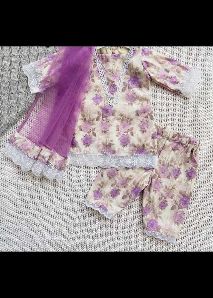 Floral Kurta Set with Dupatta