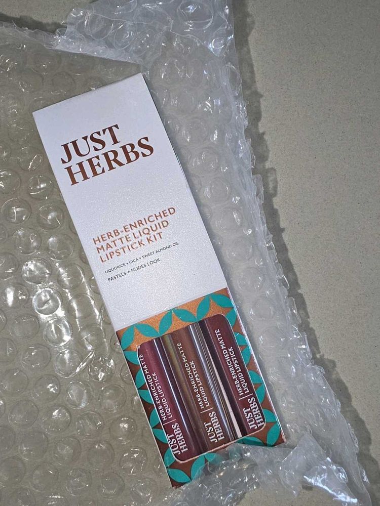 just herbs set of 3 lipstick (16ml each)