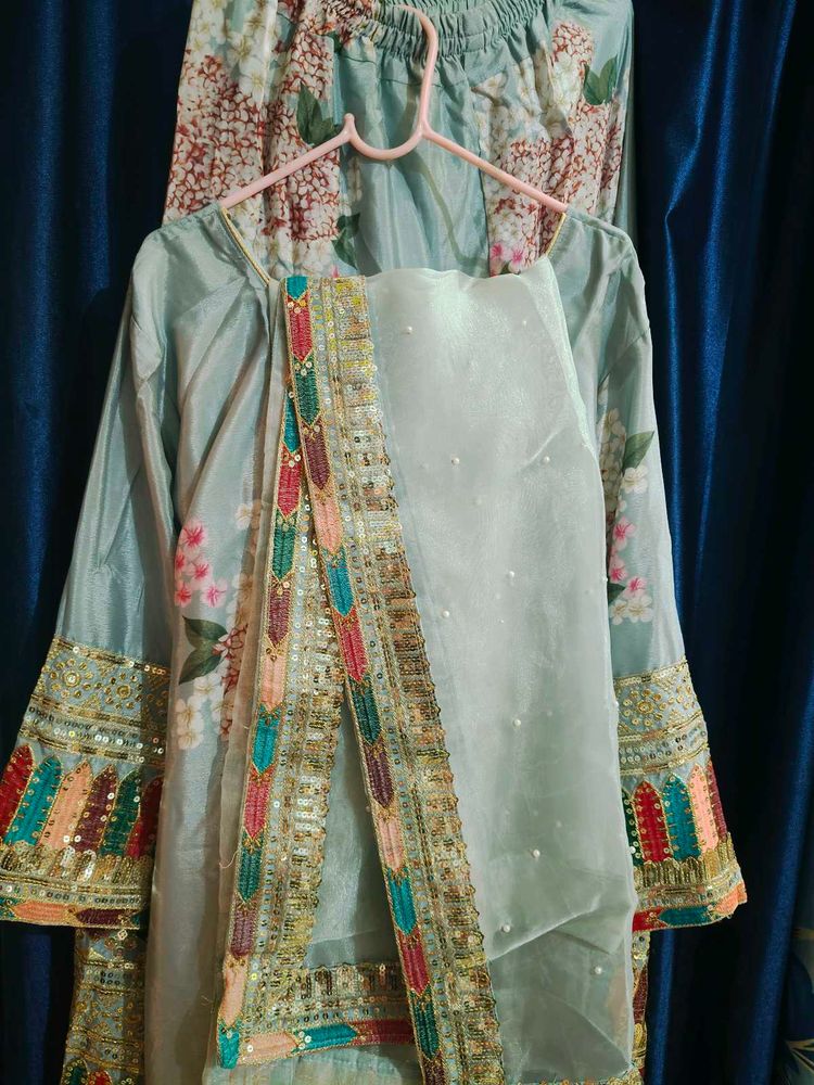 Floral Print Kurta n garara set