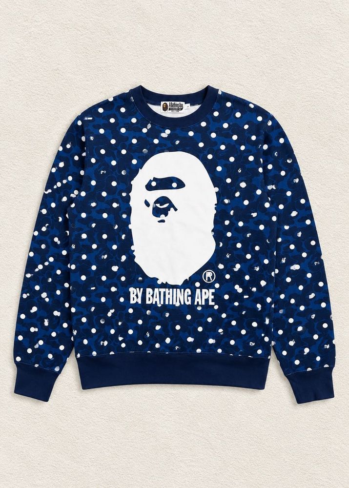 A Bathing Ape ABC Dot Head Crew Sweatshirt