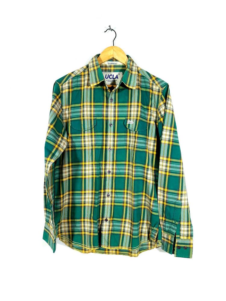 Green Checks Shirt For Men's