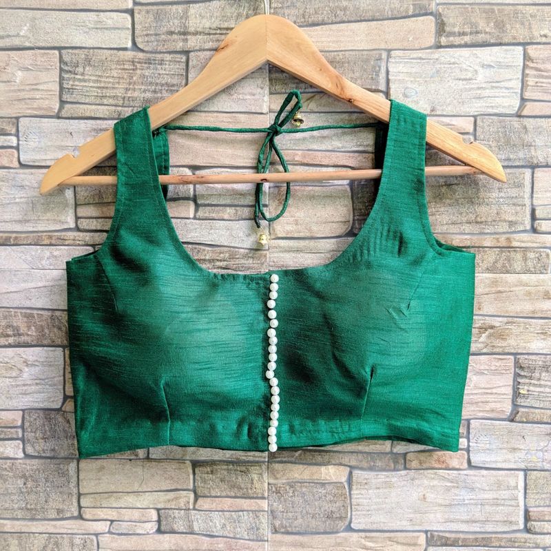 Elegant Emerald Green Blouse fix price