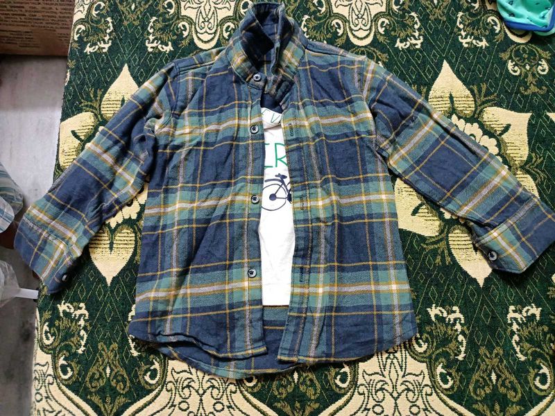 Boy's Plaid Flannel Shirt
