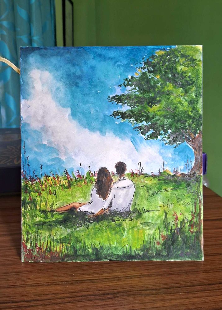 handmade Couple Painting