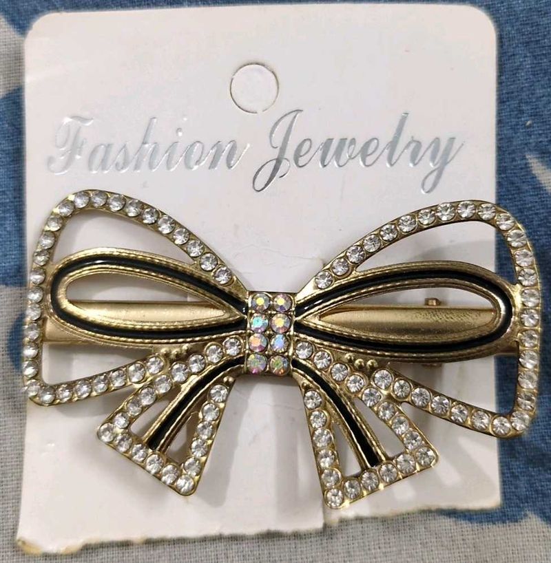 Sparkling Bow Hair Clip
