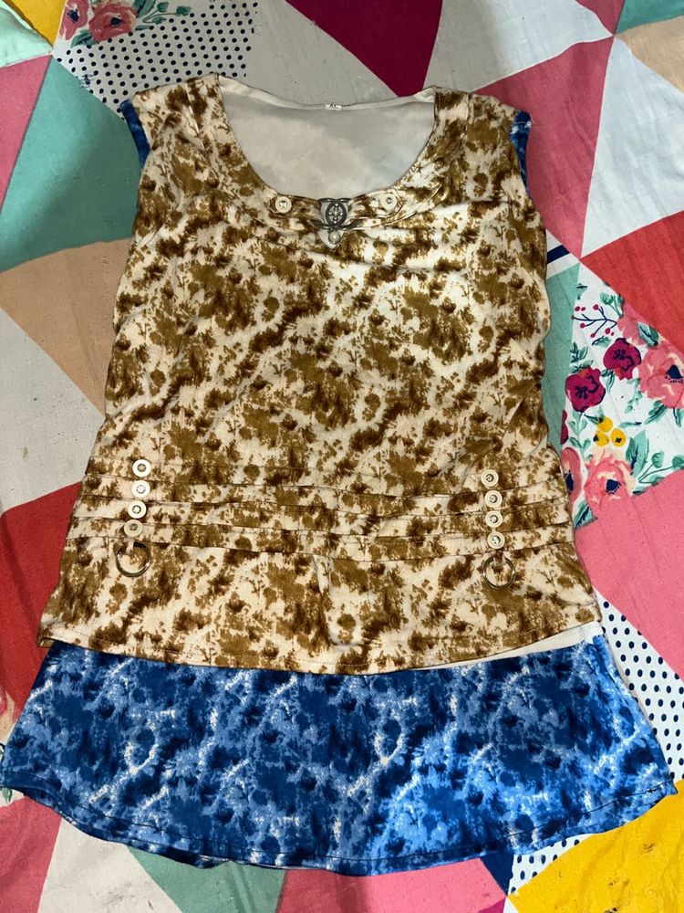 Tiger print Sleeveless Top