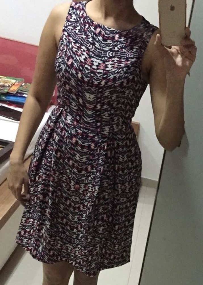 Chic Printed Sleeveless Mini Dress