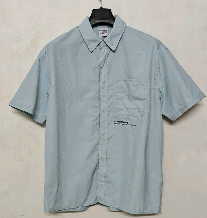 Men's Light Blue Short Sleeve Shirt
