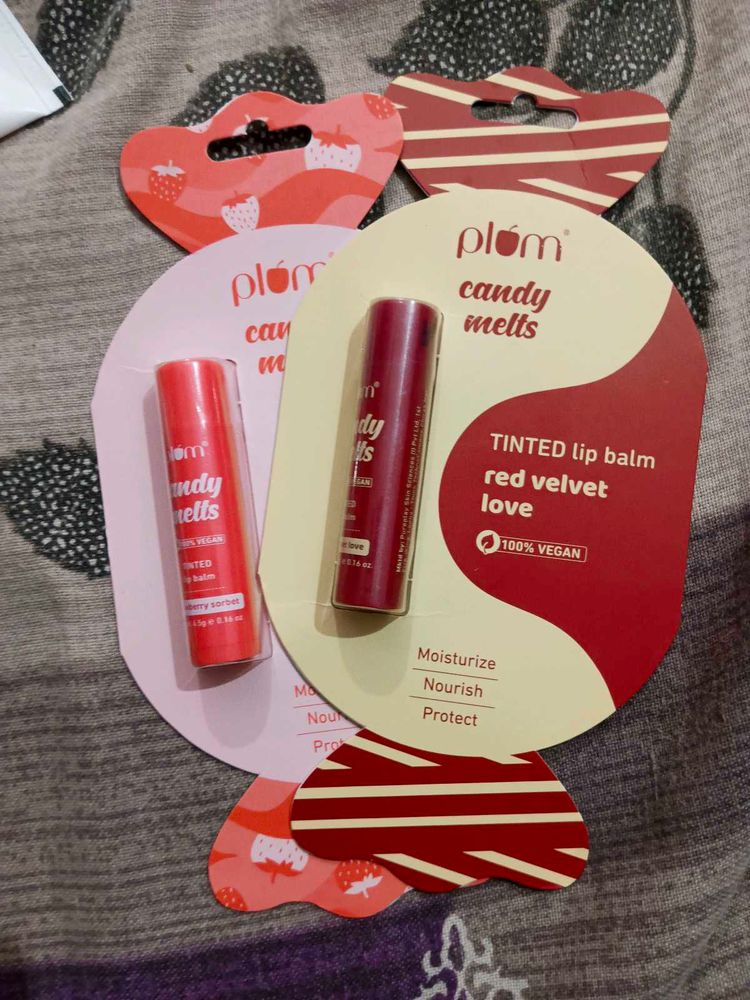 Plum Candy Melts Tinted Lip Balm - Red Velvet Love