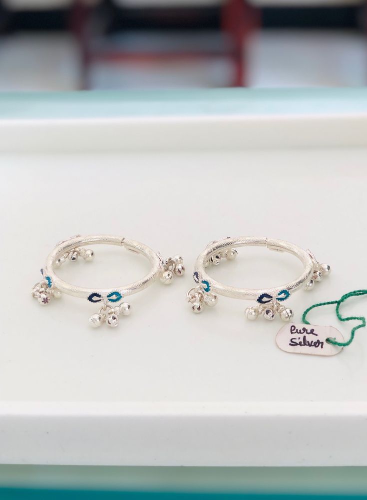 Pure Silver Kids Kada Payal (wt:-39.000g)