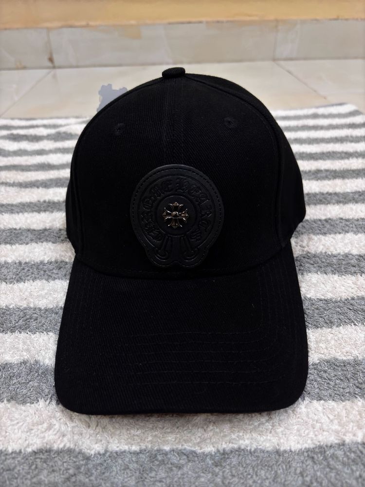 Chrome Hearts Black Baseball Cap