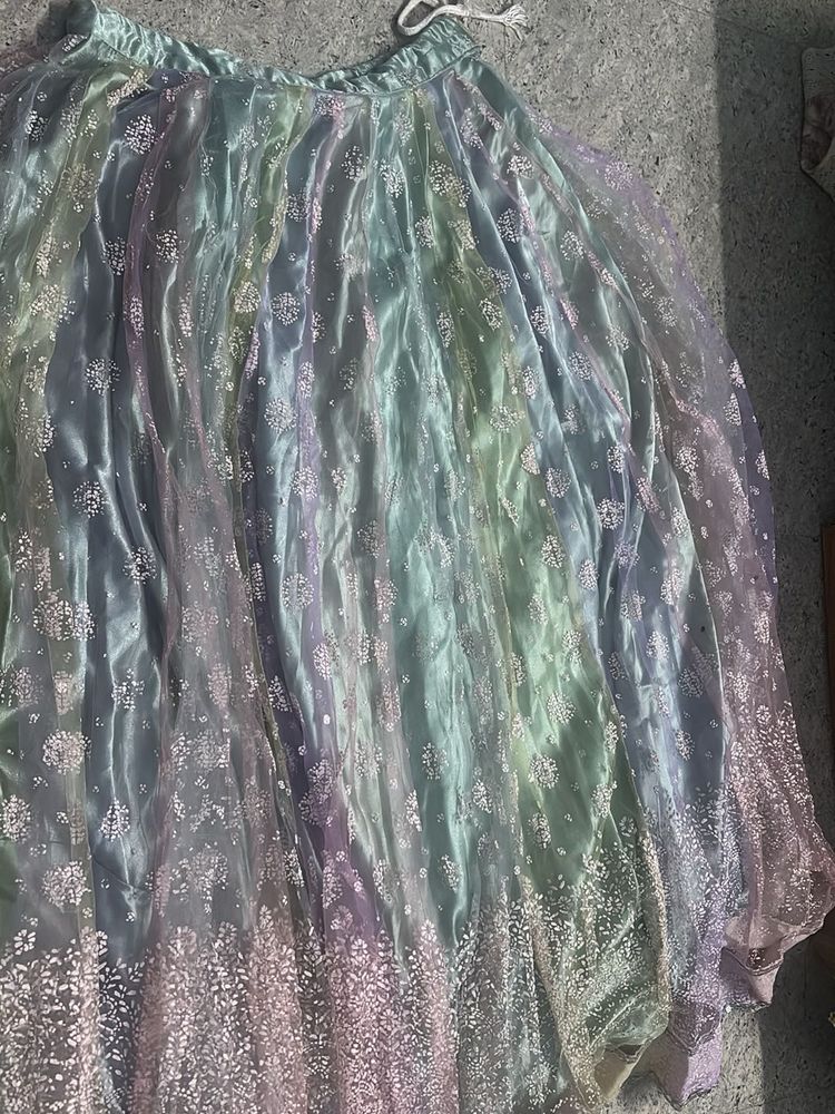 Beautiful Multi-color Lehenga Skirt and top