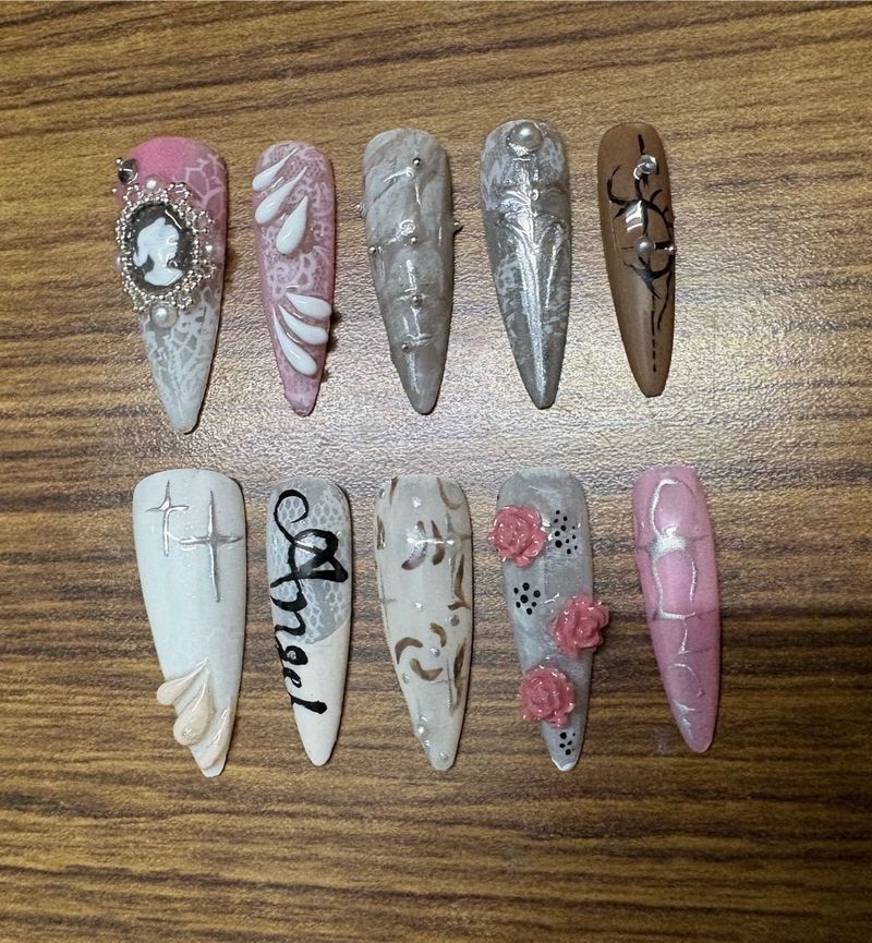 Set of Custom Press-On Nails