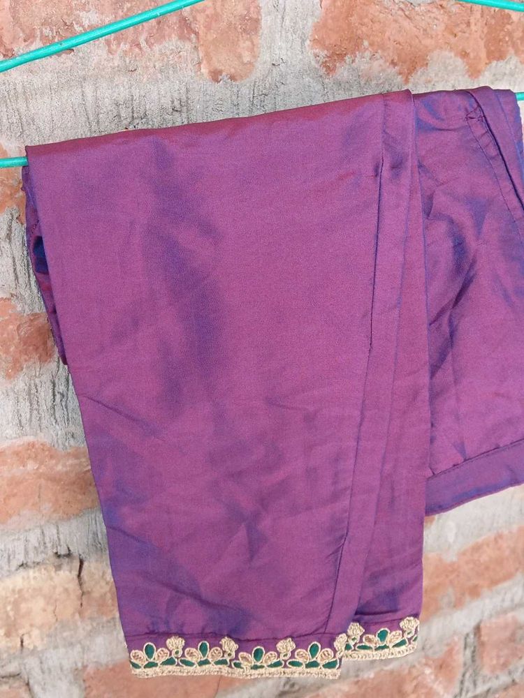 Elegant Purple Palazzo Pants