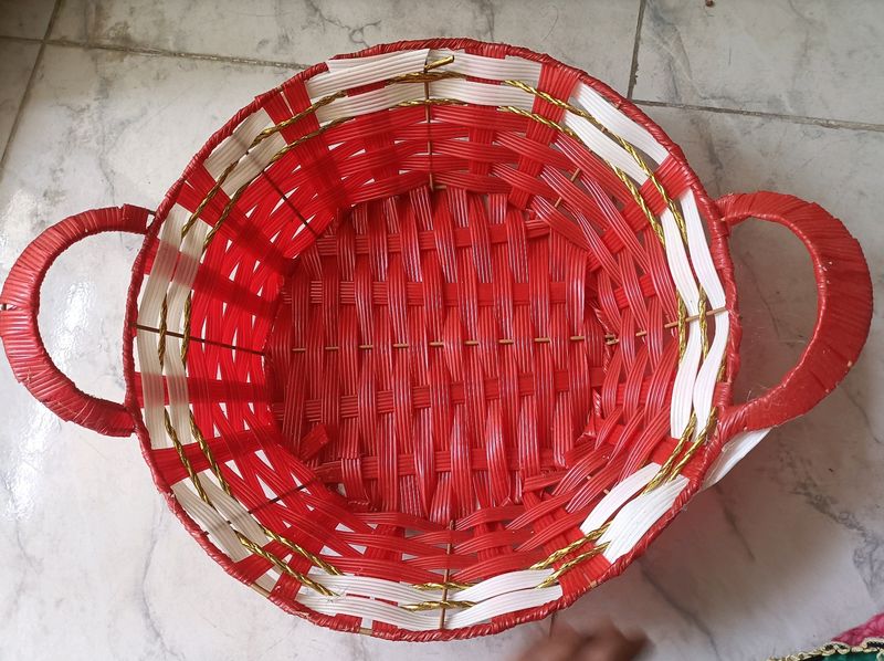 Hand Made Basket Fir Fruits Storage