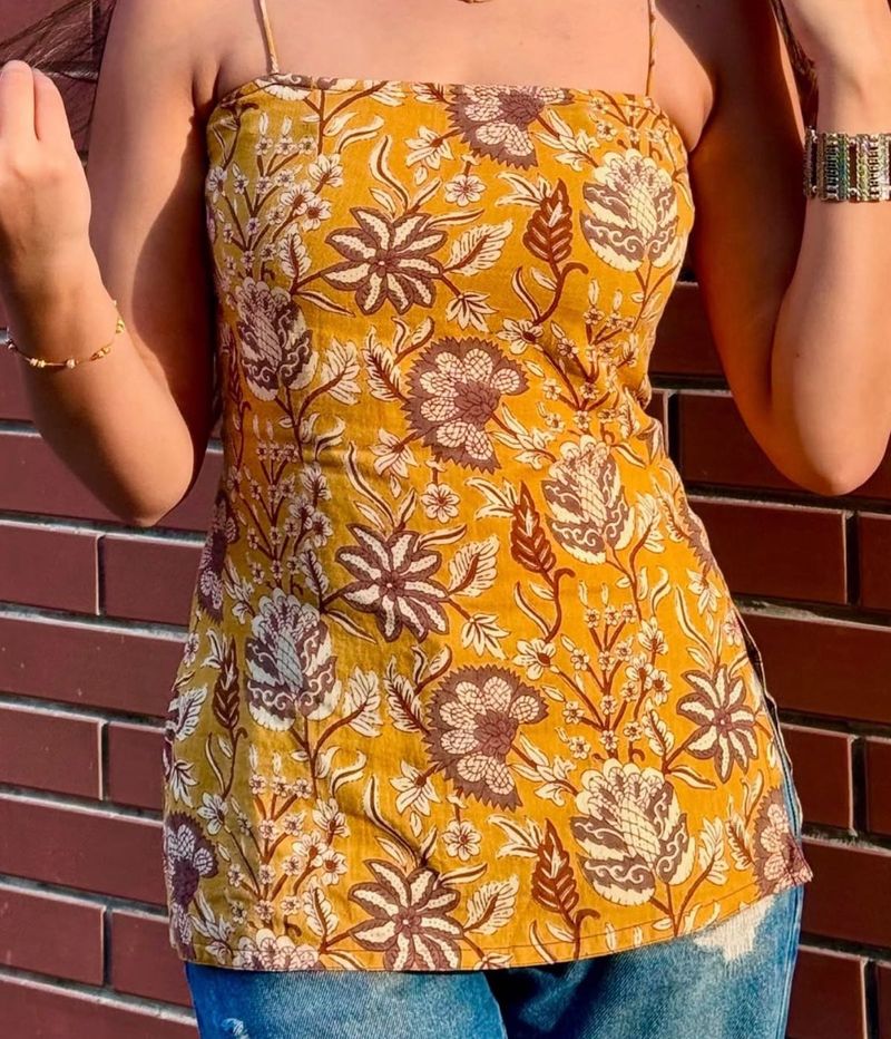 Corset Back Short Kurti