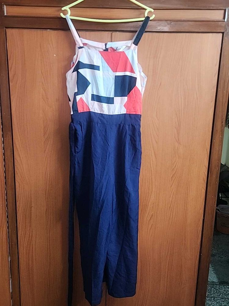 Strapped Back Zip Jumpsuit