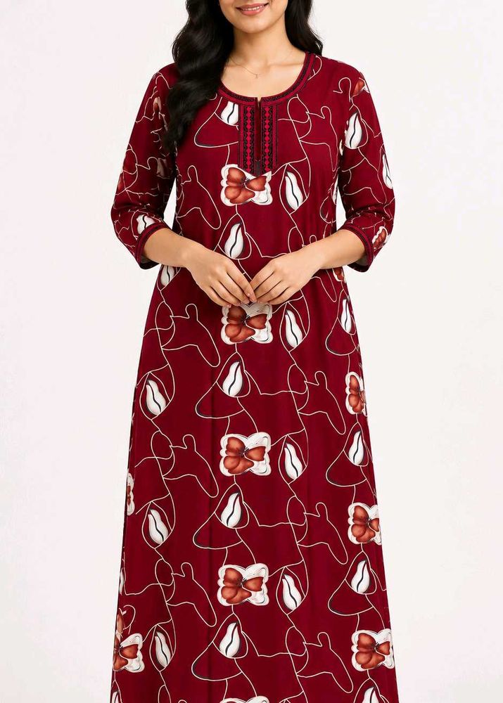 Comfortable Printed Nightgown