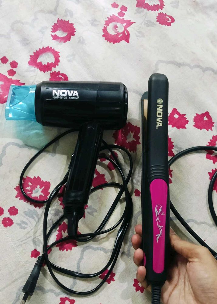 Nova Hair Dryer &amp; Straightener Set
