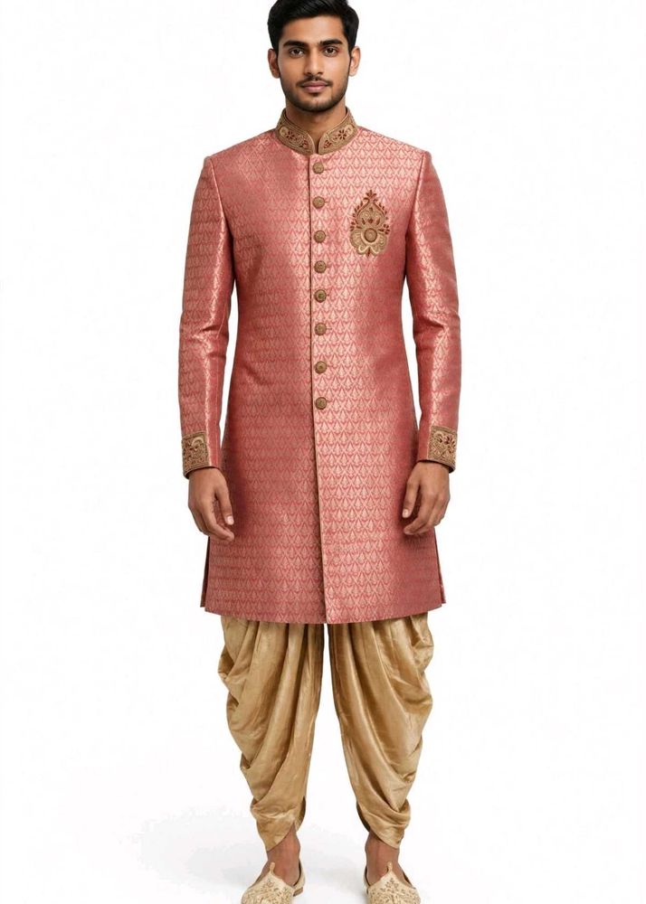 Men's Sherwani Dhoti Set