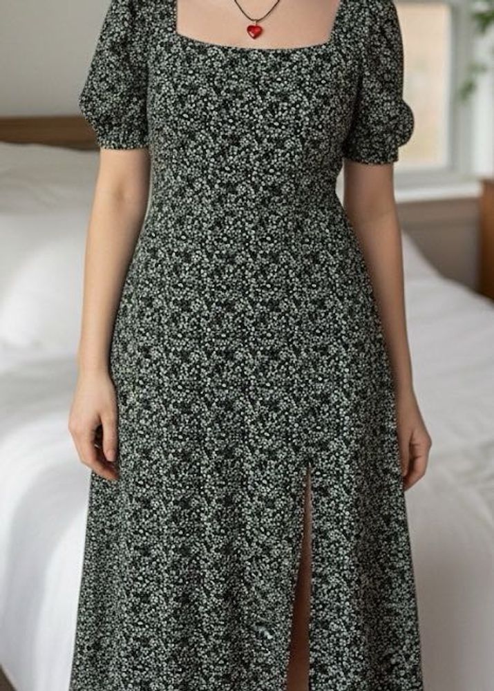 Floral Print Midi Dress