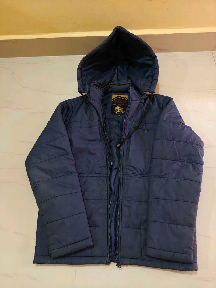 Men's Blue Padded Jacket