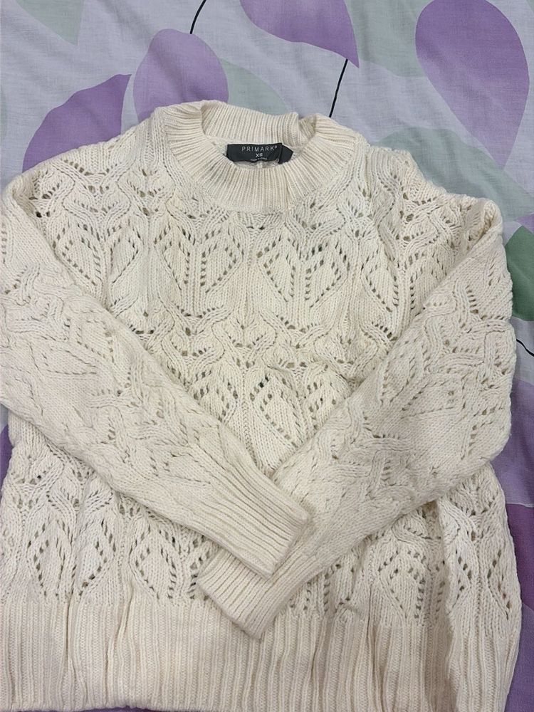 Cream Cable Knit Jumper