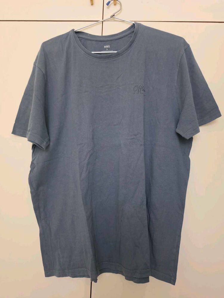 Men's Blue M&amp;S T-Shirt