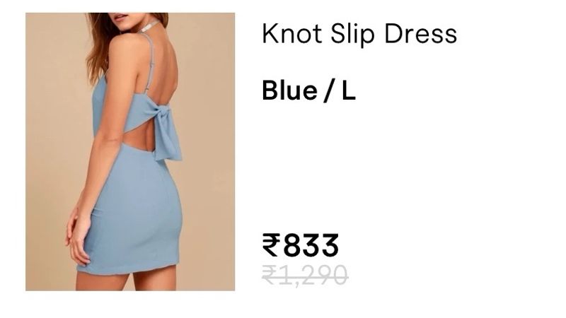 Backless Knot Slip dress (price dropped)