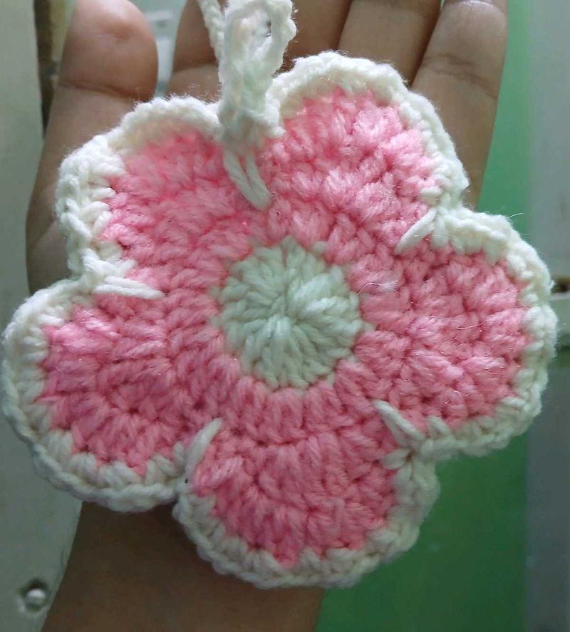 Handmade 🌸 crochet pouch bagcharm