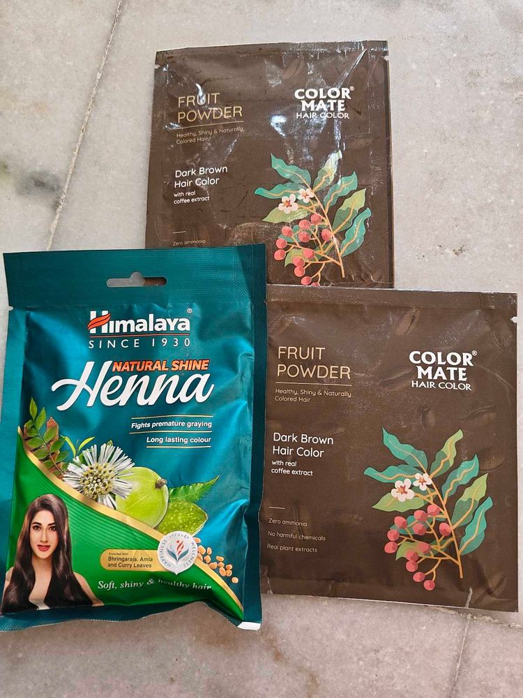 Color Mate &amp; Himalaya Hair Pack