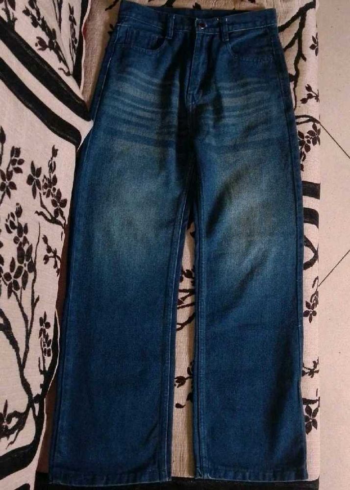 Blue Denim Jeans - Relaxed Fit