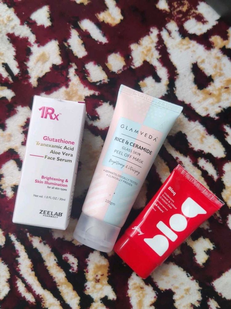 Skincare Combo: Serum, Mask &amp; Underarm Roll on