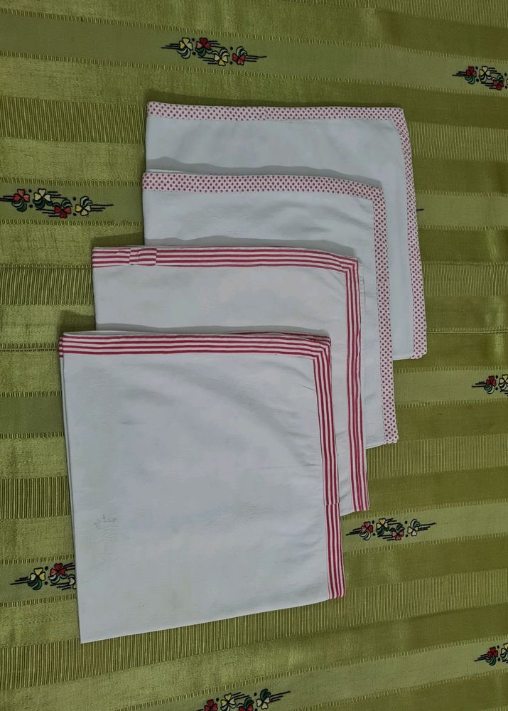 4 White Table Covers