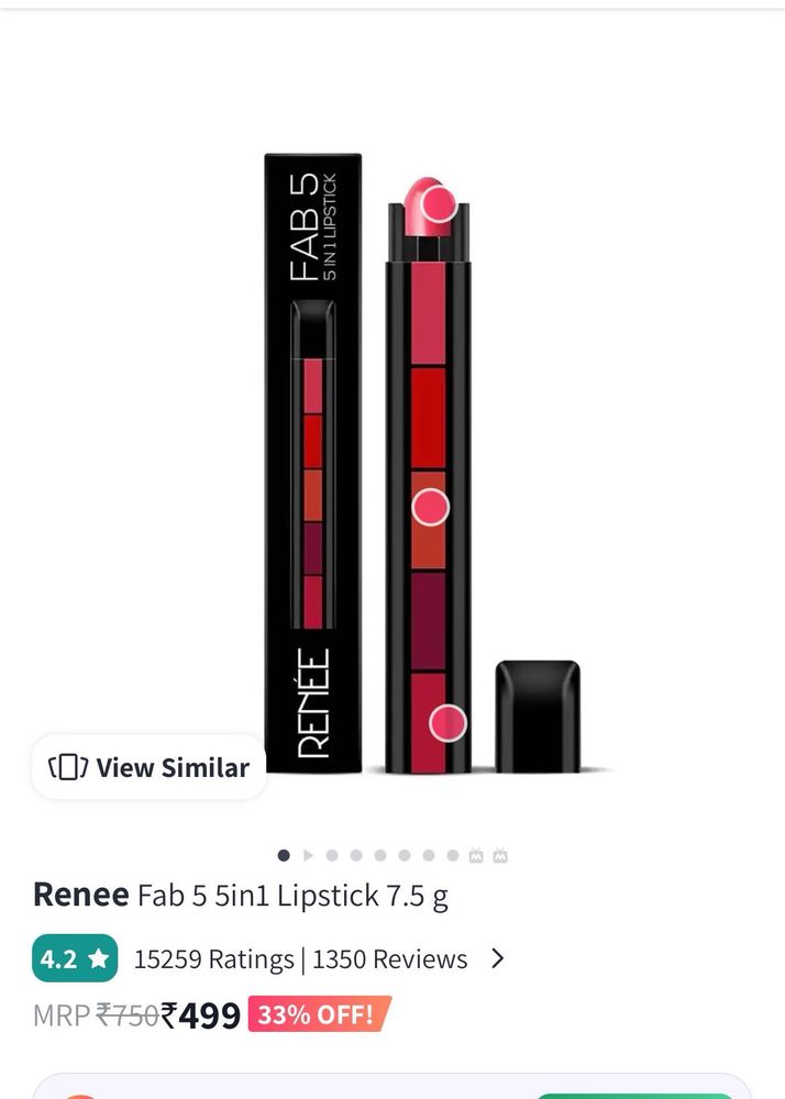 Renee Fab 5 5in1 Lipstick