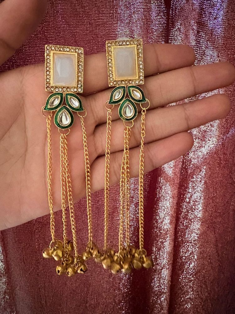 Elegant Dangle Earrings with Bells