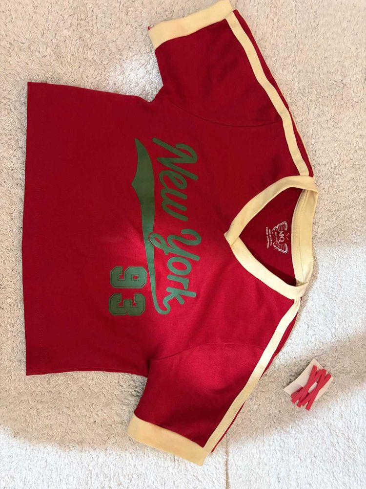 Red Crop Top