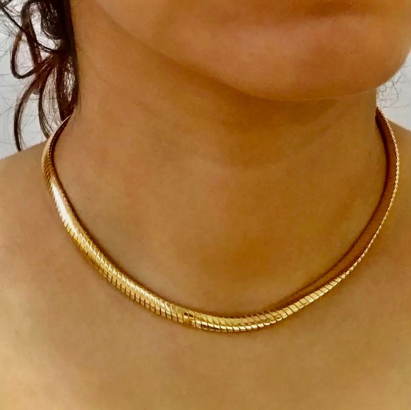 18K Gold Plated Pipa Bella Snake Chain + Box