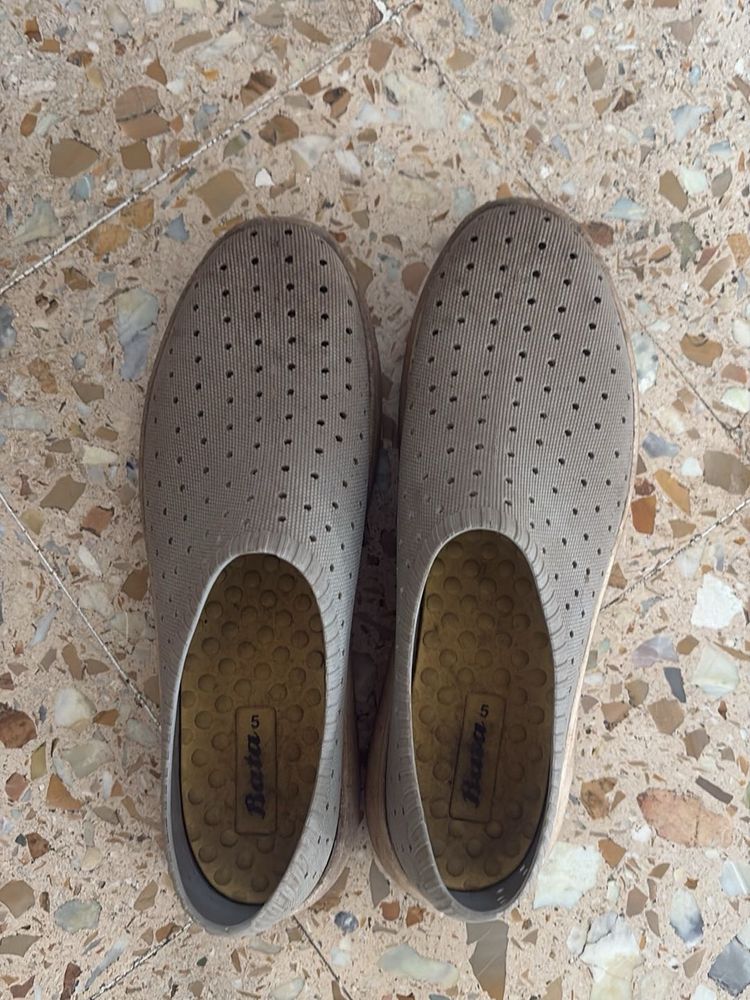 Comfortable Grey Slip-On Shoes