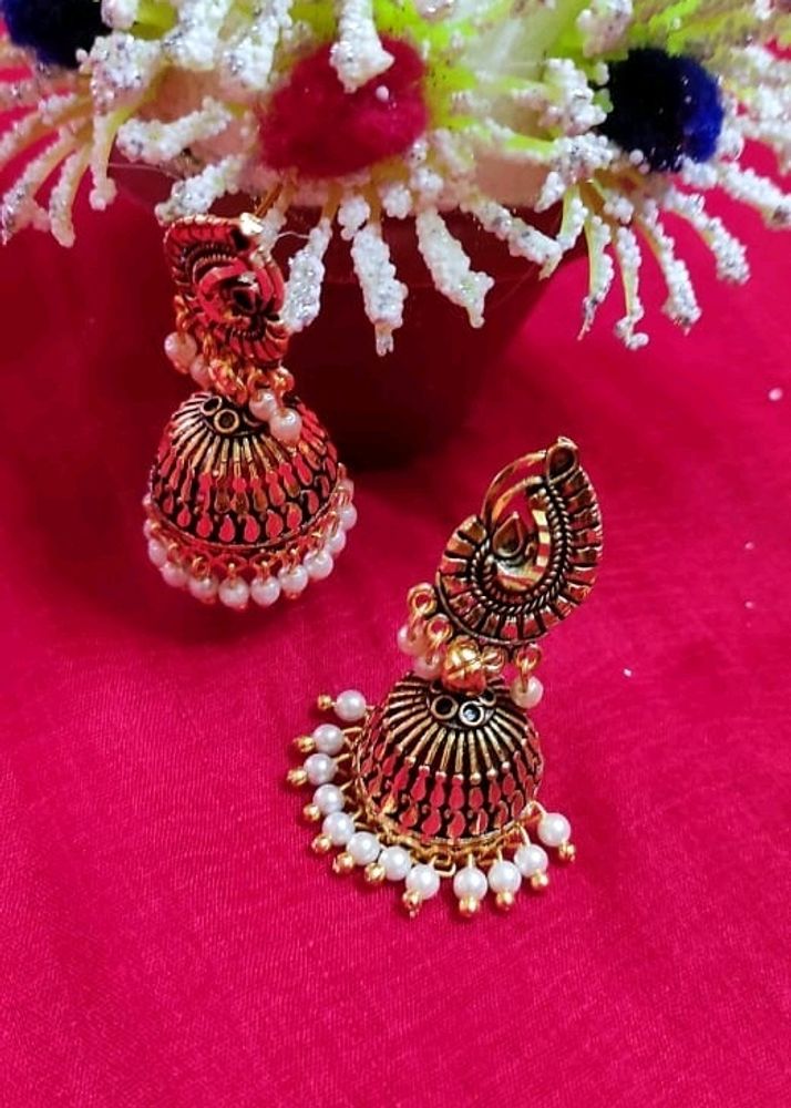Stock Clearance Sale On Golden Jhumki 🥳🎉❤