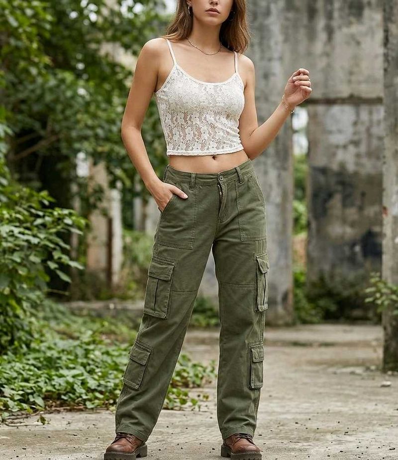 🌸 Solado Floral Lace Cami Crop Top 🌸