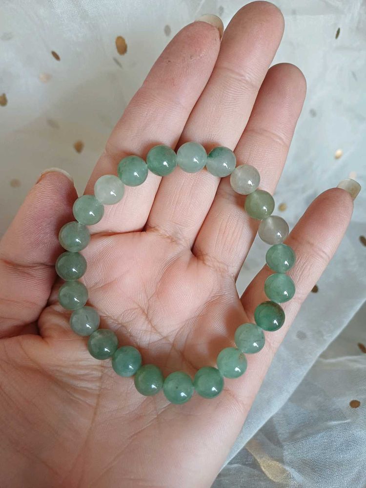 Greean aventurine Jade Bead Bracelet