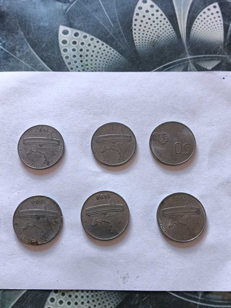 50 paise coins