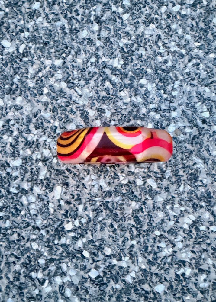 Abstract Printed Acrylic Chunky Kada/ Bracelet