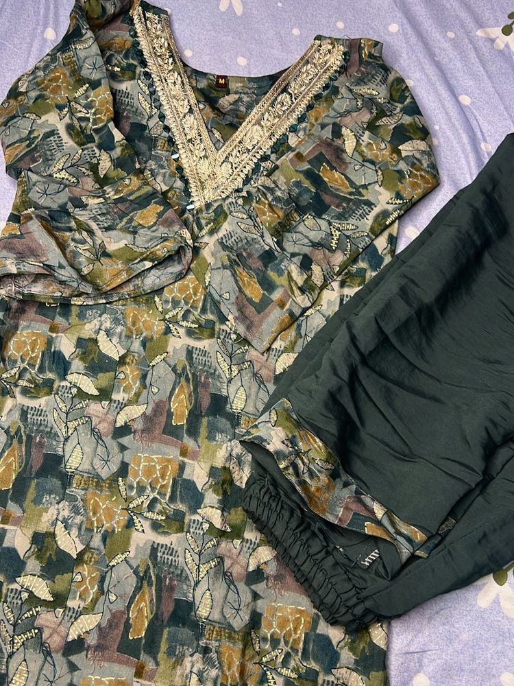 Stylish Printed Kurta with Pants