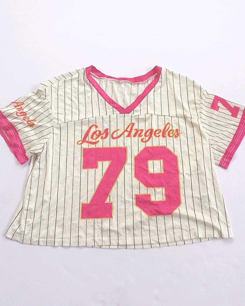 LA "79" Striped Crop Top
