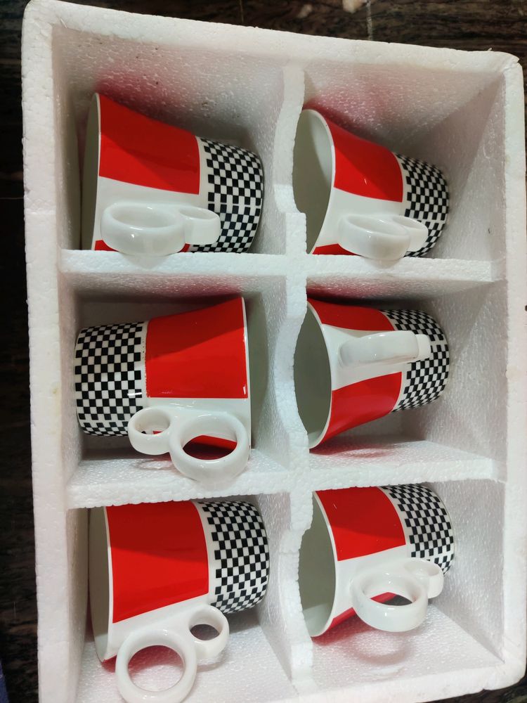 clay craft 6 piece cup set